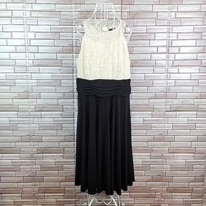 Jessica Howard ivory and black evening dress Size 16